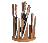 Uniharpa Support magnétique semi-circulaire à 360° pour couteaux avec aimant puissant et pieds antidérapants pour plus de sécurité.