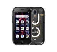 Unihertz Jelly Star (Noir) - Le Plus Petit Smartphone 4G avec lumière LED et écran 3'', Android 13, 8 Go de RAM + 256 Go de ROM, Poids 116G, Appareil Photo 48MP (Noir)