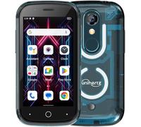 Unihertz Jelly Star smartphone Android 13 le plus petit au monde de 3 pouces, prend en charge la 4G, design transparent, éclairage LED, NFC, OTG, bleu
