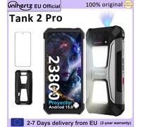 Unihertz Tank 2 PRO 8849 Smartphone robuste avec projecteur 512GB 24GB 2.4K téléphone portable Android 14 23800 mAh 100MP 64MP téléphone NFC Phone