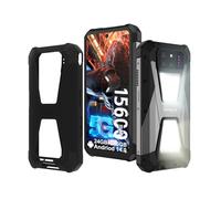 Unihertz Tank 3s Telephone Portable Incassable 2024, Android 14 5G Étanche Smartphones Incassable Téléphone avec Projecteur, 24GO+256GO(1To Extensible), 15600mAh/Double Lampe de Camping/OTG/GPS