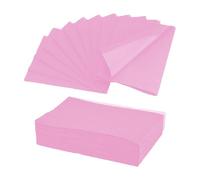 Unihuby Lot de 50 bavoirs dentaires jetables roses pour tatouage, 33 x 45,7 cm, en nappes de table, bavoirs imperméables, serviettes dentaires, accessoires de tatouage, fournitures de nail art