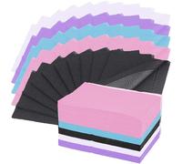 Unihuby Lot de 50 bavoirs jetables multicolores pour tatouage - 33 x 45,7 cm - Housses de table imperméables - Serviettes dentaires - Accessoires de tatouage
