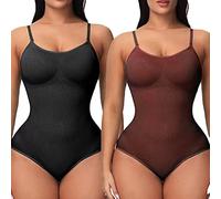 UniikStuff Lot de 2 bodies sans couture pour femme - Contrôle du ventre - String sculptant - Sans manches - Pour femme
