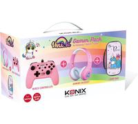 Unik Gamer Pack Accessoires Pour Nintendo Switch Et Switch Oled - Casque - Housse Be A Princess - Manette Be Love - Motif Licornes - Rose