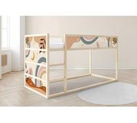 Unik Nordic Stickers pour Lit Surélevé IKEA KURA, Formes Bohèmes, Lot de 5 Autocollants Partie Supérieure, Décoration Chambre Enfant, Film Meuble, Stickers Lit Enfant