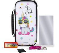 Unik Pack D'accessoires Gaming Starter Kit Nintendo Switch, Switch Lite Et Switch Oled - Housse - Boîtier Jeux - Verre Trempé - Écouteurs