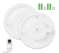 Unikeen 55mm Supports Interieur Caméra pour Tapo C200 C210 C675d, Lot de 2 | Surveillance WiFi Supports Kit Bases pour IPC40C IPC42C TPC42EW IPC43AN IPC43AW MIPC451, Dôme Bases de Montage Mural