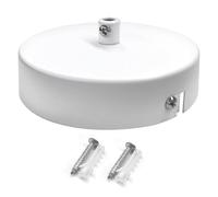 Unikeen Rosace Plafond, Cache Fil Pour Lustre H25mm X⌀ 100mm Pavillon Luminaire Auvent de Plafond Pavillon Luminaire pour Plafonnier Salon Couloir Lustre de Cuisine Bar Café