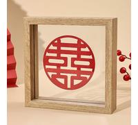 Unikicool Cadre Photo Double Face,Cadre Photos Flottant Transparent,Cadre Photo en Bois,Cadre Transparent Double Face en Wood,Cadre Herbier,RéSistant à L'Humidité,pour Décoration Murale et Table