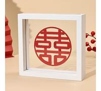 Unikicool Cadre Photo Double Face,Cadre Photos Flottant Transparent,Cadre Photo en Bois,Cadre Transparent Double Face en Wood,Cadre Herbier,RéSistant à L'Humidité,pour Décoration Murale et Table