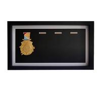 Unikicool MéDaille pour Le Sport BoîTe 3D Cadre Photo,BoîTe D'Affichage De MéDailles,Pas Facile à DéFormer,Verre à Haute Transparence,Convient pour Diverses MéDailles Et Badges