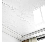 Unikicool Panneaux De Plafond Autocollants pour Salle De Bain,Dalles de Plafond décoratives en PVC,Papier Peint Autocollant en PVC,épaisseur 0.21 mm pour Cuisine,Salon,Chambre à Coucher,plafonds