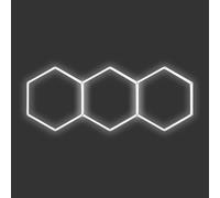 Unikicool Plafonnier LED Hexagonal pour Garage,éClairage Garage en Nid d'abeille,Plafonnier LED Nid D'Abeilles,Pratique Et Rapide,Convient pour Les Magasins,Les Ateliers