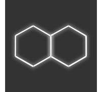Unikicool Plafonnier LED Hexagonal pour Garage,éClairage Garage en Nid d'abeille,Plafonnier LED Nid D'Abeilles,Pratique Et Rapide,Convient pour Les Magasins,Les Ateliers