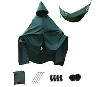 Unikka VersaPack Poncho de pluie multifonction 4 en 1, hamac, auvent, tapis de sol pour l'extérieur, le camping, la randonnée