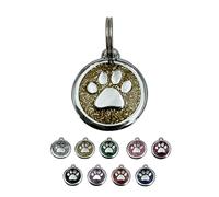 UNIKTAG Médaille pour Chien, médaille gravée, étiquette d'identification Personnalisable, médaillon avec Gravure personnalisée (Or)