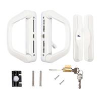 Unilateral Luxury Docking Lock for Large Sliding Doors, Wardrobes, and Kitchens White
