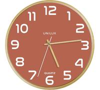 UNiLUX 400165111 Horloge murale Baltic - Quartz Ø31,5 cm hêtre-rose