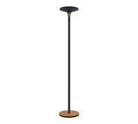 Unilux BALY Lampadaire LED 44W 5300 Lumens à Variation d'Intensité lumineuse 180 x 34cm Noir/Bamboo