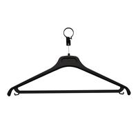Unilux Cintre avec anneau anti-vol Locky Plus pour vestiaires - Noir - Lot de 20