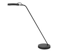 Unilux Eyelight Lampe de bureau LED 6,5W 600 Lumens connectée Bluetooth à Variation automatique ou manuelle de l'intensité lumineuse et de la température de couleur 50 x 10 x 15 cm Noir