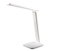 Unilux HALO, Lampe de Bureau LED, 3 Luminosité, Pliable & Portable Lampe Sans Fil, Rechargeable, Tactile, Blanc