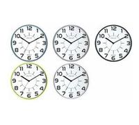 Unilux Horloge murale Pop – Système quartz – Silencieuse – Ø 30,5 cm – Noir