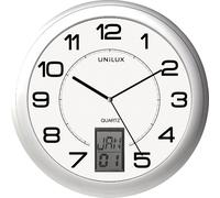 UNILUX Horloge murale Instinct 100340853 30,5cm acier inoxydable argenté