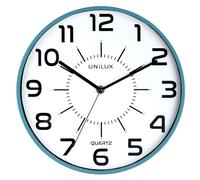 Unilux Horloge murale Pop – Système quartz, silencieuse – Ø 30,5 cm – Bleu