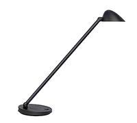 Unilux Jack Lampe de bureau LED 4W 400 Lumens à Variation d'intensité lumineuse et de température de couleur avec Port USB 52 x 10 x 15 cm Noir
