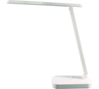 UNILUX KAPA, Lampe de Bureau LED, Pliable, 3 Niveaux d'Intensité Lumineuse, Contrôle Tactile, Port USB, Blanc, Design Épuré et Pratique