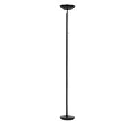 Unilux Lampadaire Dely – LED intégrée 23W, tête orientable, variateur d'intensité – Noir