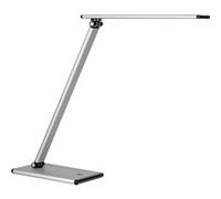 Unilux Lampe de bureau Terra LED – Dimmable 4 niveaux, bras et tête pivotants, gris métallisé
