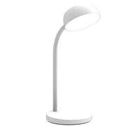 Unilux Lampe de bureau Led intégrée Tamy 6 W - Bras flexible - blanc