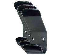 UNILUX Lot de 3 Patères STEELY à fixer Capacité 50 Kg Noir