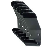 UNILUX Lot de 5 Patères STEELY à fixer Capacité 50 Kg Noir