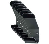 UNILUX Lot de 6 Patères STEELY à fixer Capacité 50 Kg Noir