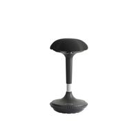 Unilux Moove Tabouret de bureau Ergonomique Réglabe en Hauteur 59 x 35 cm Noir