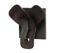 UNILUX Patère Murale Magnetique Trio Noir