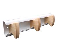 Unilux Patères Vaiina 3 accroches - Bois et Blanc