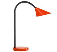 Unilux Lampe de bureau à LED SOL – 4W 500 lm, flexible 45 x 14 cm – Rouge