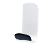 Unilux Patère magnétique STEELY – Support métallique sans perçage, blanc 14.8 x 7.6 x 6.8