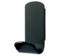 Unilux Patère magnétique STEELY - Support métal mur/armoire, design moderne, sans perçage, noir