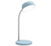 Unilux Lampe de bureau Tamy LED intégrée 6W Bras flexible 360° Bleu