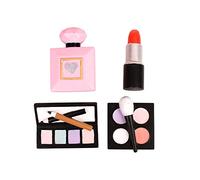 Unimal 4 Pièces Résine Maquillage Cake Topper Résine Parfum Ombre à Paupières Palette Gâteau Joyeux Anniversaire Fête Gâteau Décoration pour Douche Mariée Fille 18e Anniversaire Bachelorette Party