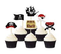 Unimall Global Lot de 24 couvercles de gâteau pirate - En polychromatique