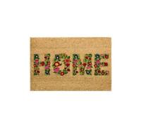 UNIMASA Paillasson floral en PVC et fibres de coco Home - 60 x 40 cm