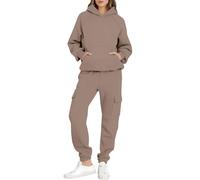 Unimate Survêtement complet 2 pièces surdimensionné pour femme, kaki, M