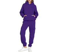 Unimate Survêtement complet 2 pièces surdimensionné pour femme, violet